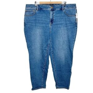Talbots Everyday Relaxed Jeans Womens Size 22W Ankle Length At Waist Stretch